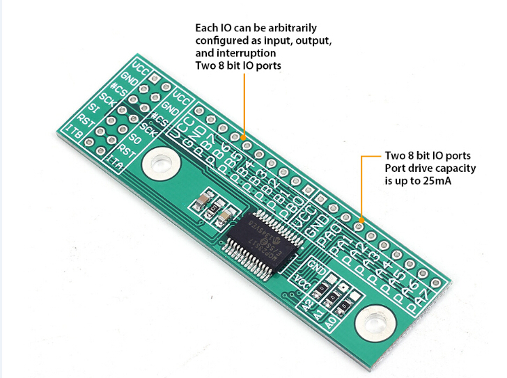 Spi Interface Converter Pinboard Bit I O Extension Board Module